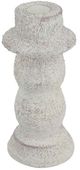 A & B Home Brown/White Tiered Cement Candle Holder-1