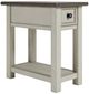 Signature Design by Ashley® Bolanburg Gray End Table with Antique White Base-0