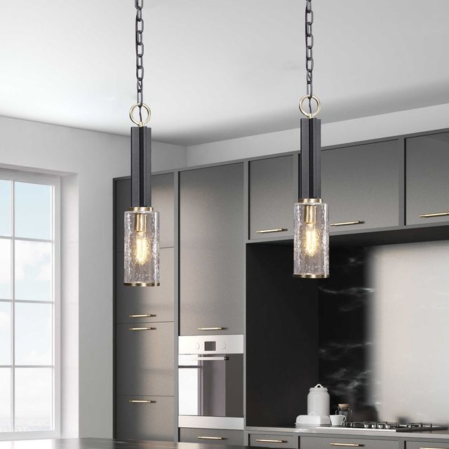 Uttermost® Jarsdel Black 1-Light Mini Pendant-2