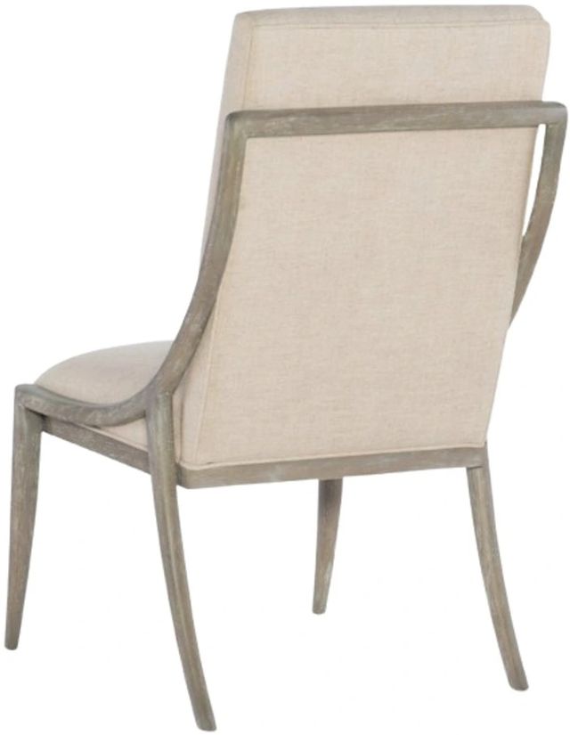 Hooker® Furniture Affinity Greige Sand Blasted/Kurtz Linen Upholstered Dining Side Chair-2