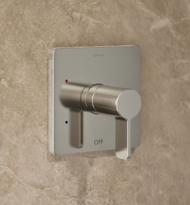 KOHLER® Parallel® Rite-Temp® Vibrant Polished Nickel Shower Trim Kit-3