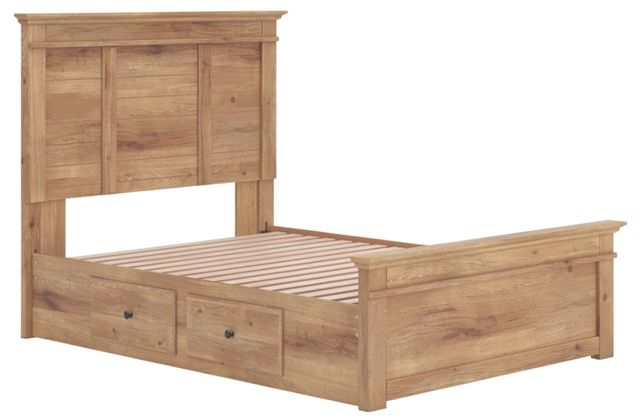 Signature Design by Ashley® Fenderport Tan 4-Drawer Full Panel Storage Bed-3