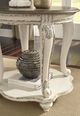 Signature Design by Ashley® Realyn Distressed Wood Round End Table with Chipped White Base-5