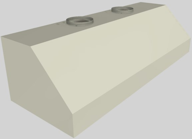 Vent-A-Hood® 66" Biscuit Wall Mounted Range Hood-1