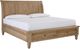aspenhome® Cambridge Modern Khaki Queen Low Profile Sleigh Storage Bed-0