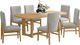 Elements International Portland 7-Piece Gray/Natural Dining Set-0