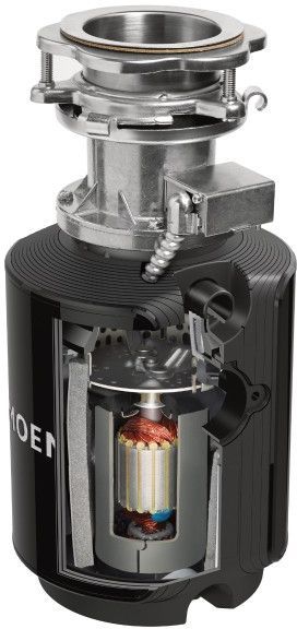 Moen® GX Series 0.75 HP Batch Feed Black Garbage Disposal-4