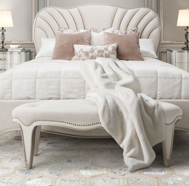 Michael Amini® London Place Creamy Pearl Accent Bench-1