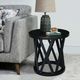 John Thomas Furniture® Destinations Ceylon Black Round End Table-1