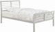 Coaster® Cooper Silver Twin Youth Metal Bed-0