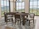 International Furniture Direct Dark Mezquite Dark Amber/Gray Upholstered Dining Side Chair-1