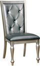 Furniture of America® Sarina 2-Piece Silver Dining Side Chair Set-0