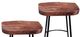 StyleCraft 2-Piece Black/Brown Bar Stool Set-1