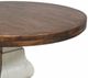 Million Dollar Rustic Dark Brown 48"W Round Table with White base-1