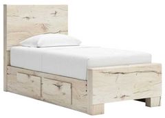 Benchcraft® Lawroy Light Natural Twin Storage Panel Bed