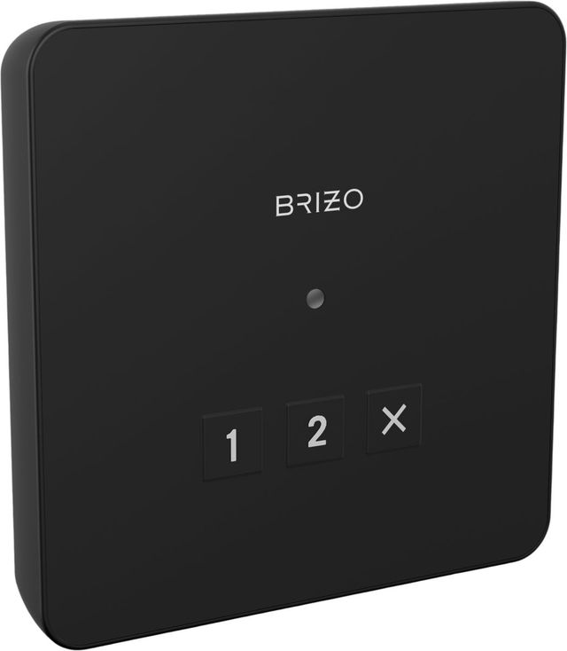 Brizo Mystix™ Matte Black Elemental Square Exterior Control-0
