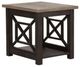 Liberty Furniture Heatherbrook Ash 23" End Table with Charcoal Base-2