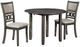 New Classic® Home Furnishings Gia 3-Piece Gray Dining Set-0