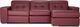 Jaymar Sydney Optima 3 Piece Illusion Burgundy Gr. 30 Sectional-1