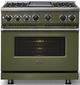 Viking® 7 Series 36" Martini Pro Style Dual Fuel Range with Griddle-2