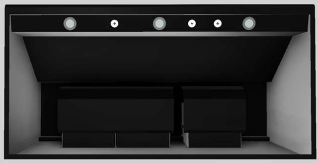 Vent-A-Hood® 48" Black Wall Mounted Range Hood-3