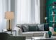 Cal® Lighting & Accessories Sevran Antique Brass/White Table Lamp-1