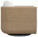 Uttermost® Santorini Honey/Oyster White Wicker Indoor-Outdoor Swivel Lounge Chair with Cushion-4