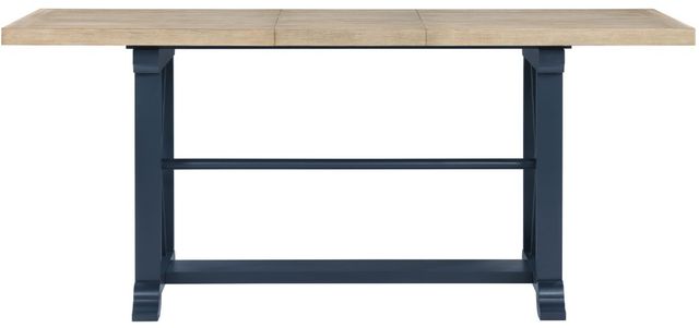 Steve Silver Co. Darcy 5-Piece Midnight Blue/Natural Counter Height Dining Set-2