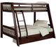 HH2 Home Rockdale Espresso Full/Twin Bunk Bed with Ladder-0