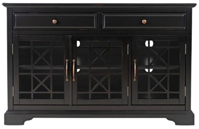 Jofran Inc. Craftsman Antique Black 50" Media Console-2