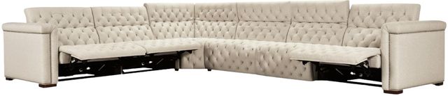 Hooker® Furniture SS Savion Deux 6-Piece Aries Beach L-Shape 4-Power Reclining Sectional-1