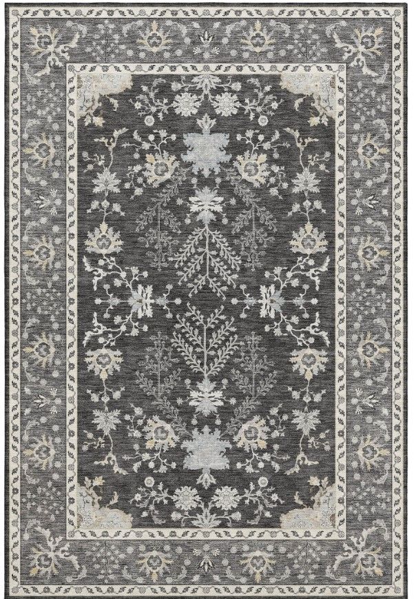 Dalyn™ Rug Company Hatay HY9 Charcoal 5'x8' Style 2 Area Rug-0