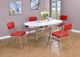 Coaster® Retro 5-Piece Dining Table Set-1