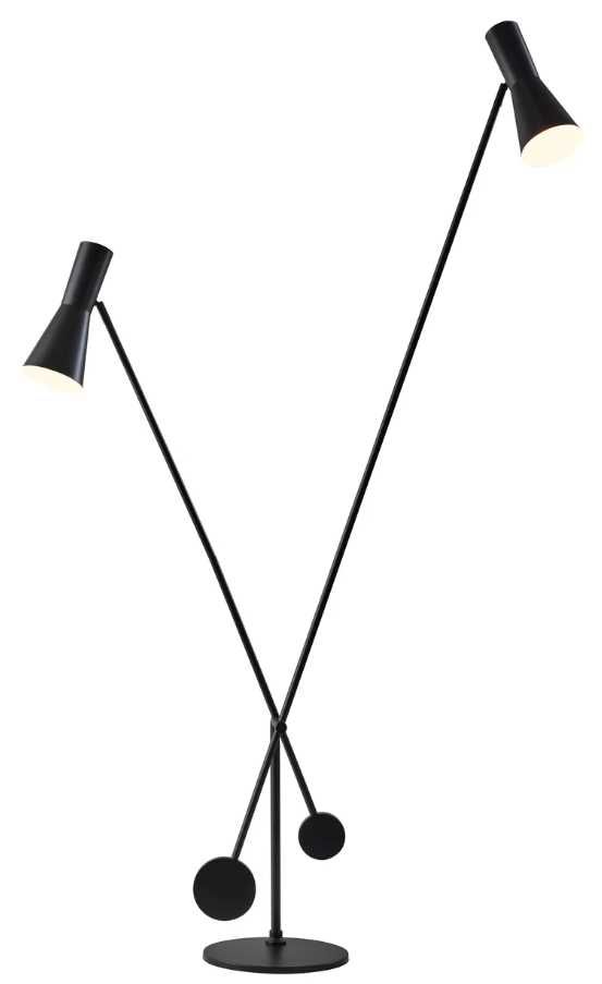 Adesso® Bond Black Floor Lamp-0