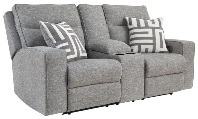 Signature Design by Ashley® Biscoe Pewter Power Reclining Loveseat-0