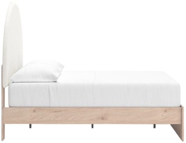 Signature Design by Ashley® Arloster Tan/White Full Upholstered Panel Bed-3