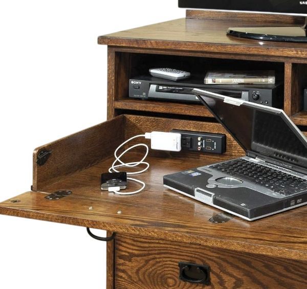 Intercon Oak Park Mission Media Chest-1