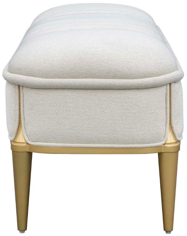 Michael Amini® Scotts Square Light Champagne Accent Bench-2
