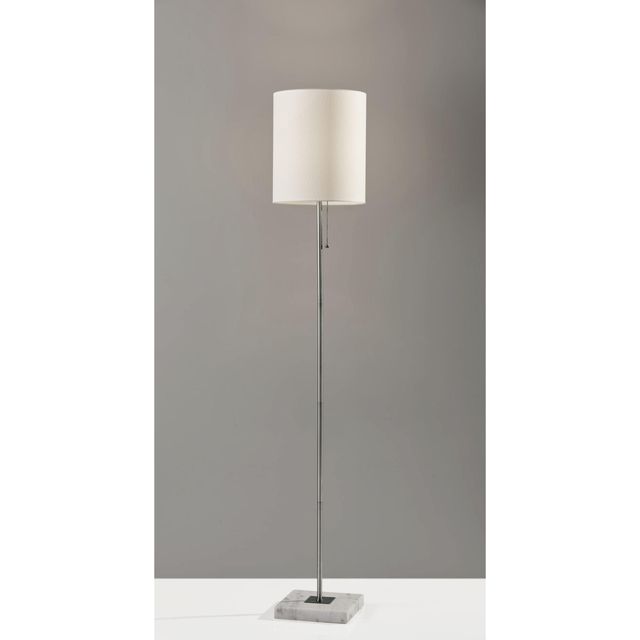 Adesso® Fiona Brushed Steel Floor Lamp-1