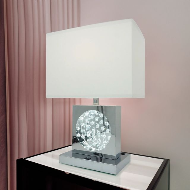Crown Mark Chrome 22" Table Lamp-1