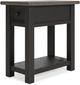 Signature Design by Ashley® Tyler Creek Grayish Brown End Table with Black Base -3