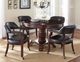 Steve Silver Co. Tournament 5-Piece Black/Medium Cherry Dining Table Set-1