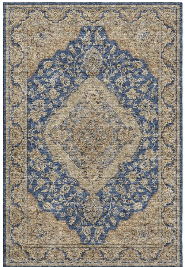 Dalyn™ Rug Company Hatay HY3 Navy 5'x8' Area Rug-0