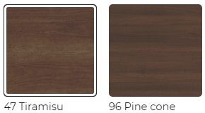 Amisco Customizable Calypso Walnut Veneer 36'' Coffee Table-3