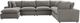 TOV Furniture Cali 7-Piece Slate Modular Sectional and Large Chaise-3