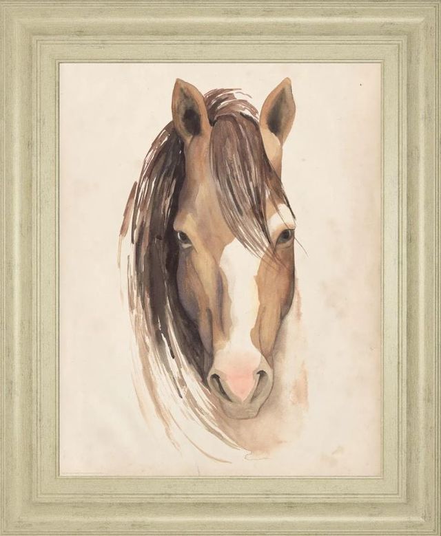 Classy Art Watercolor Animal Study By Grace Popp Framed Print Wall Art-0