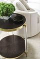 Caracole® End Game Caracole Classic Charred Bark/Whisper of Gold End Table-3