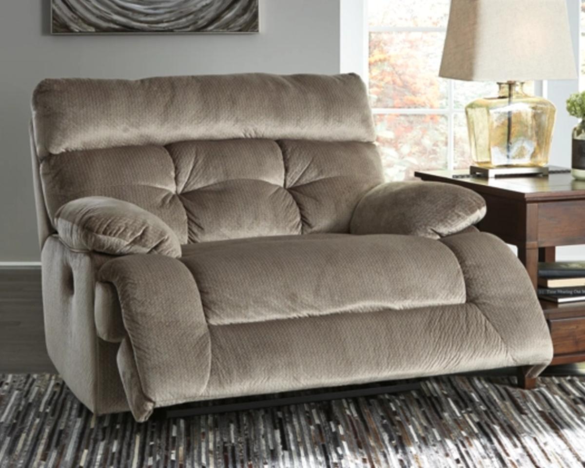 Ashley Brassville Graystone Oversized Power Recliner Minervas Home