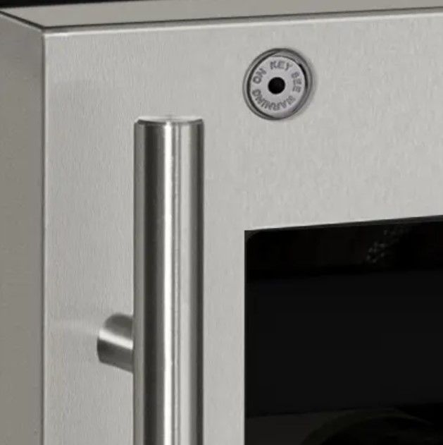 U-Line® 5-Class 24" 5.2 Cubic Feet Stainless Steel Wine Storage-2