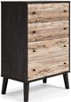 Signature Design by Ashley® Piperton 5-Piece Black/Two-Tone Brown Queen Panel Platform Bed Set-3